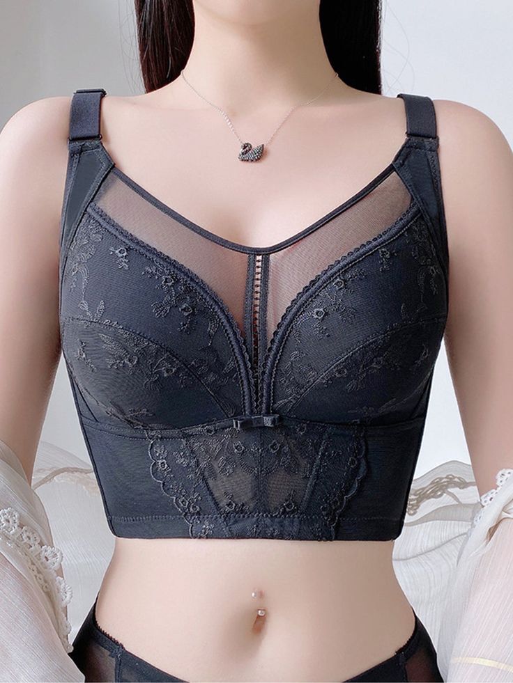 Pack of 3 Adjustable Side Bulge Control Longline Bra